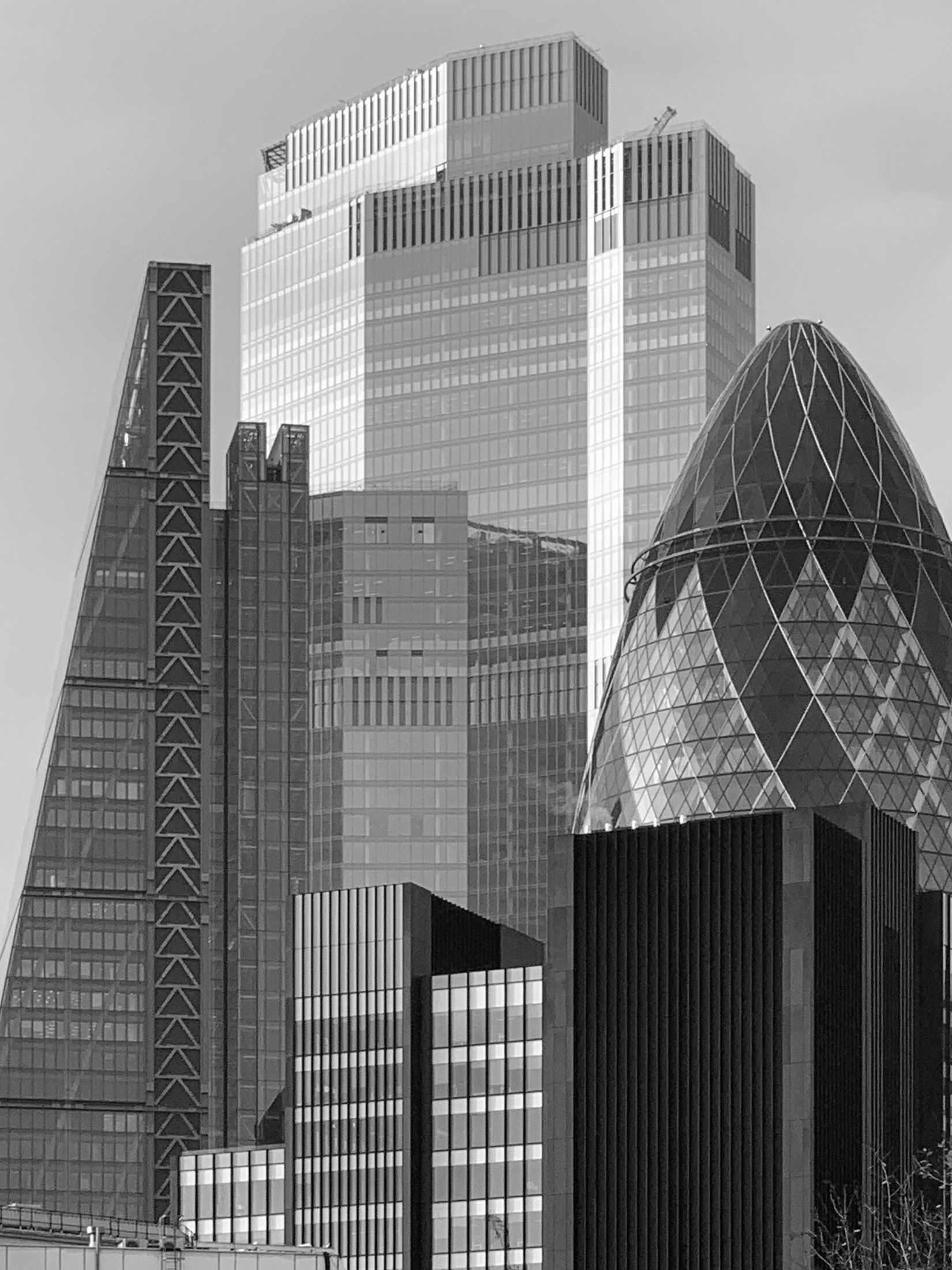 City of London skyline including 30 St Mary Axe, the Gherkin